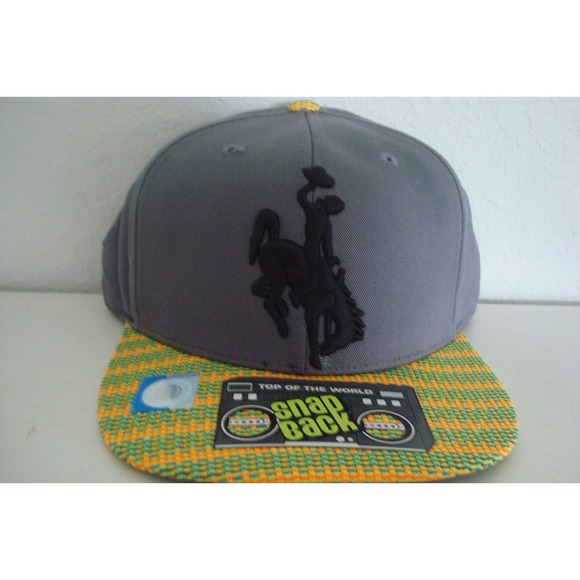 Other - WYOMING‎ COWBOYS  SNAPBACK DEADSTOCK HAT CAP VINTAGE B2